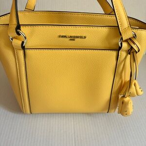 Karl Lagerfeld Vibrant Yellow Tote Bag